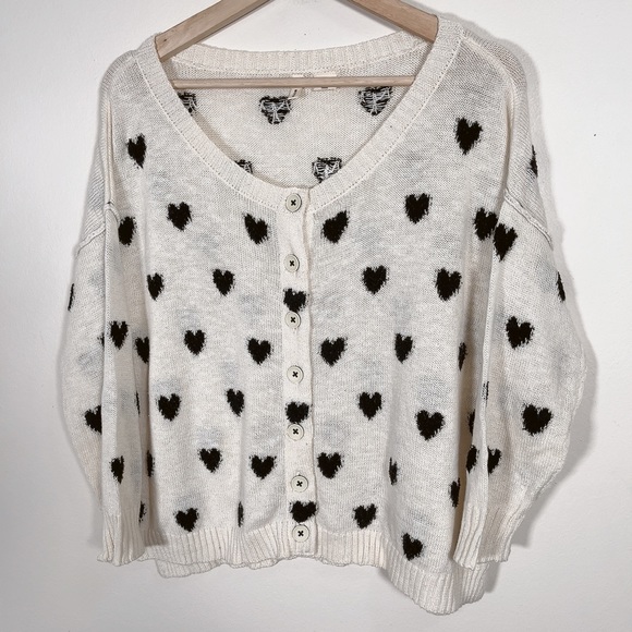 ANTHROPOLOGIE | MOTH HEART INTARSIA ALPACA BLEND SWEATER CARDIGAN - Picture 3 of 14